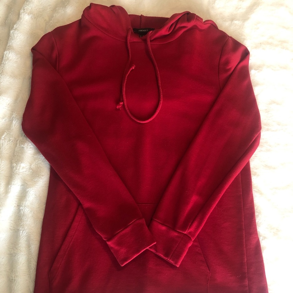 red forever 21 hoodie